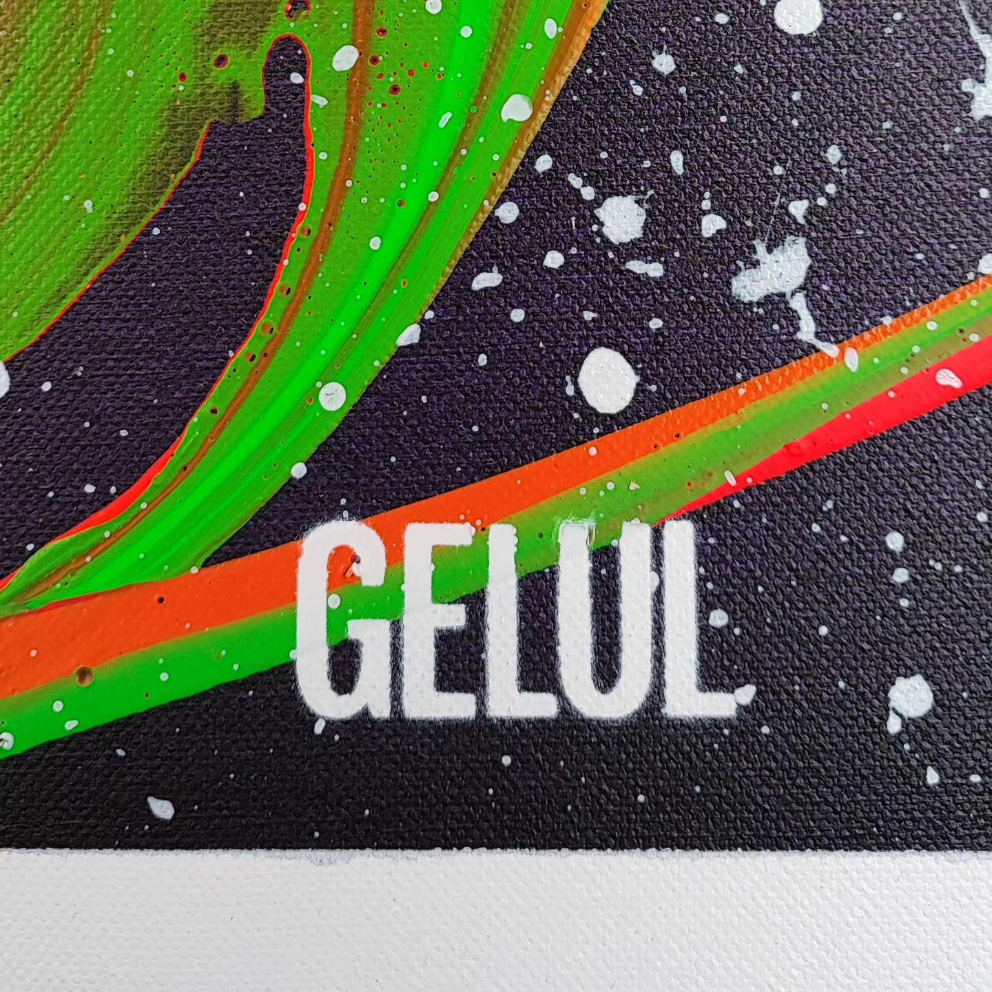 Stellar Storm - 130x97cm - 2024 - Tableau abstrait moderne coloré