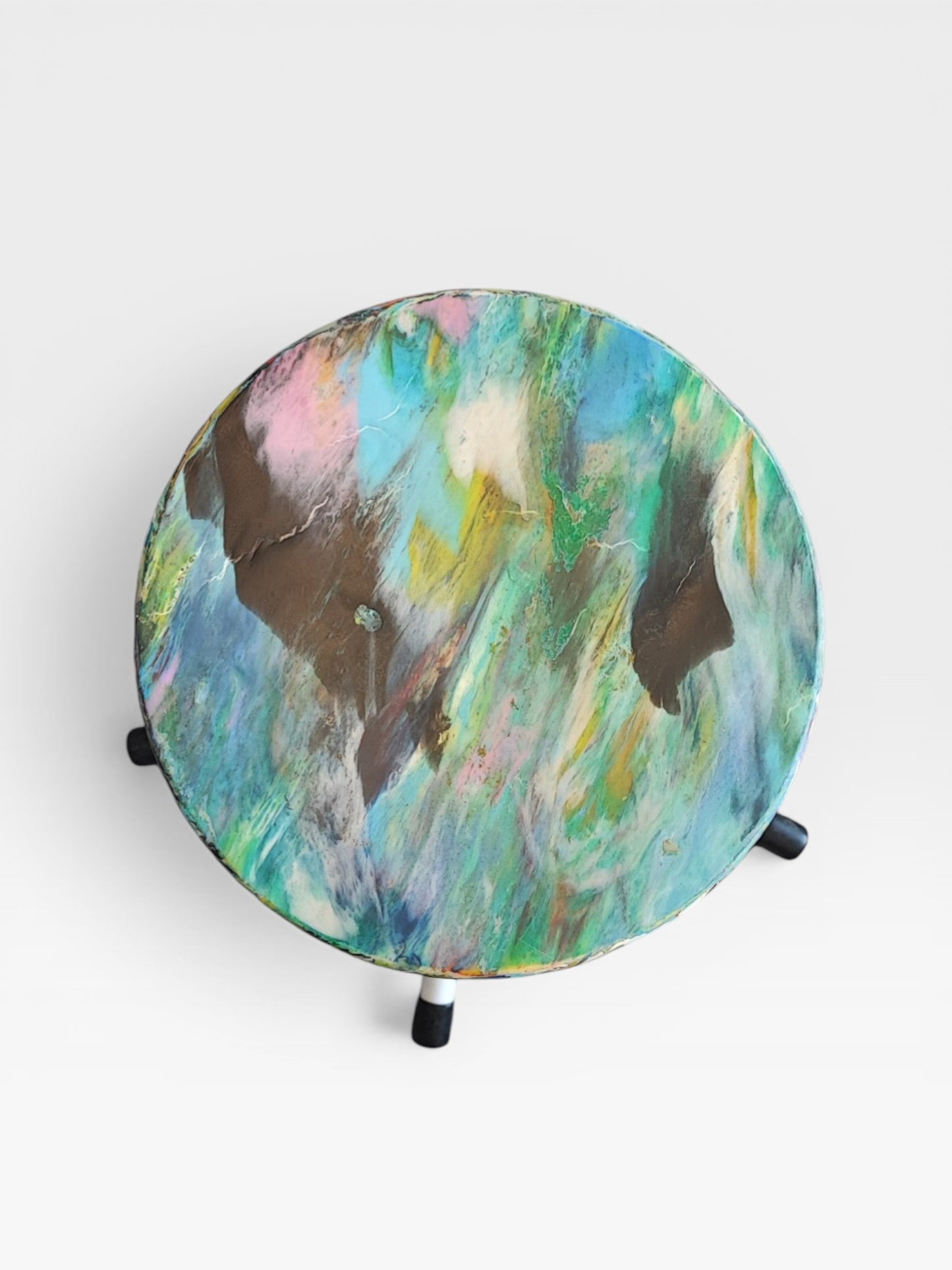Tabouret d'école upcyclé Nº3