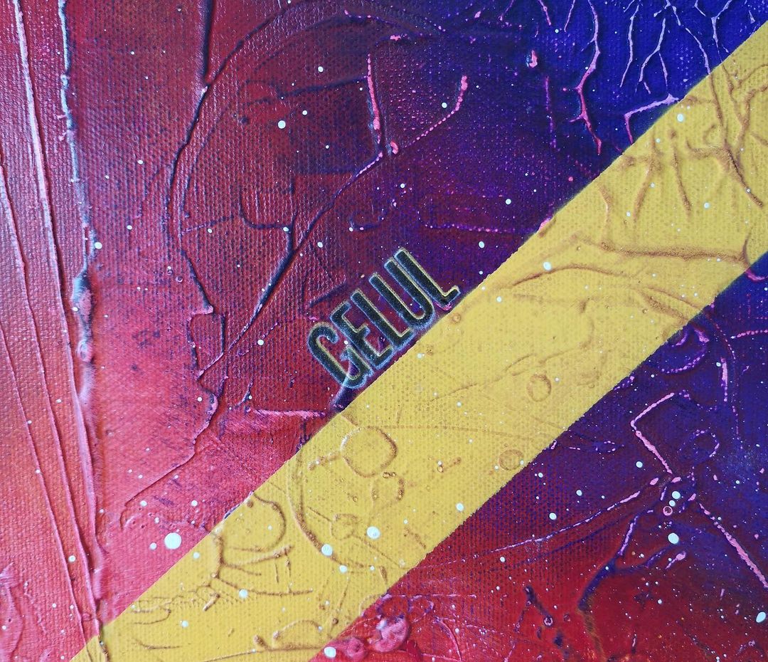 Faille Lisse - 80x60cm - 2021 - Tableau abstrait moderne coloré