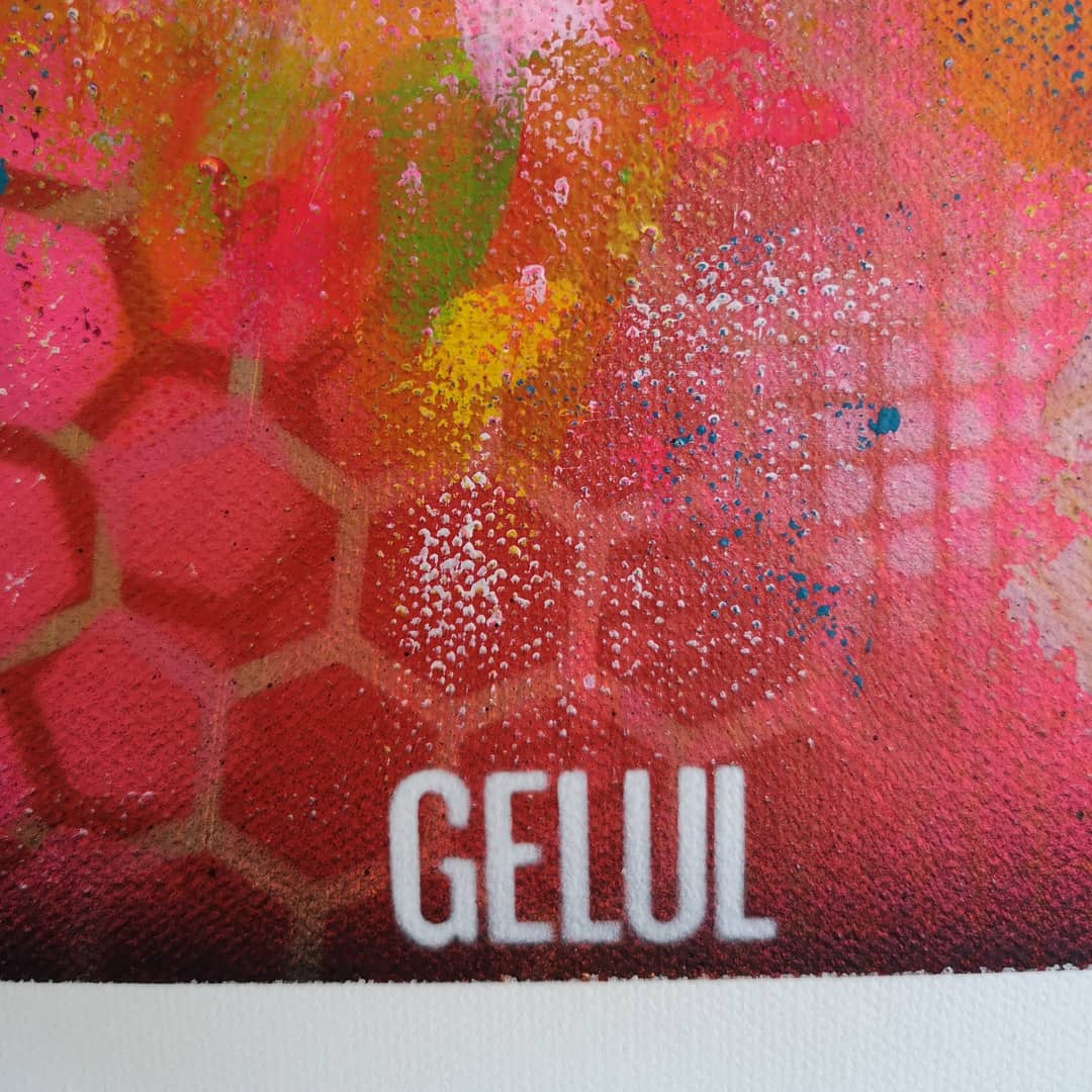 Julia - 60x60 - 2021 - Tableau abstrait moderne coloré