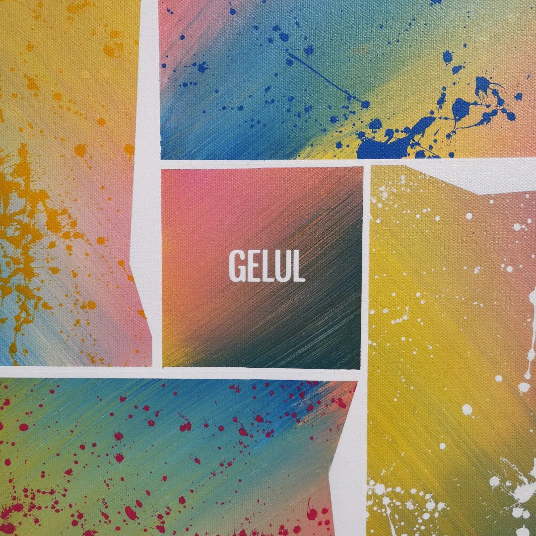 Vivaldi - 60x60cm - 2022 - Tableau abstrait moderne coloré