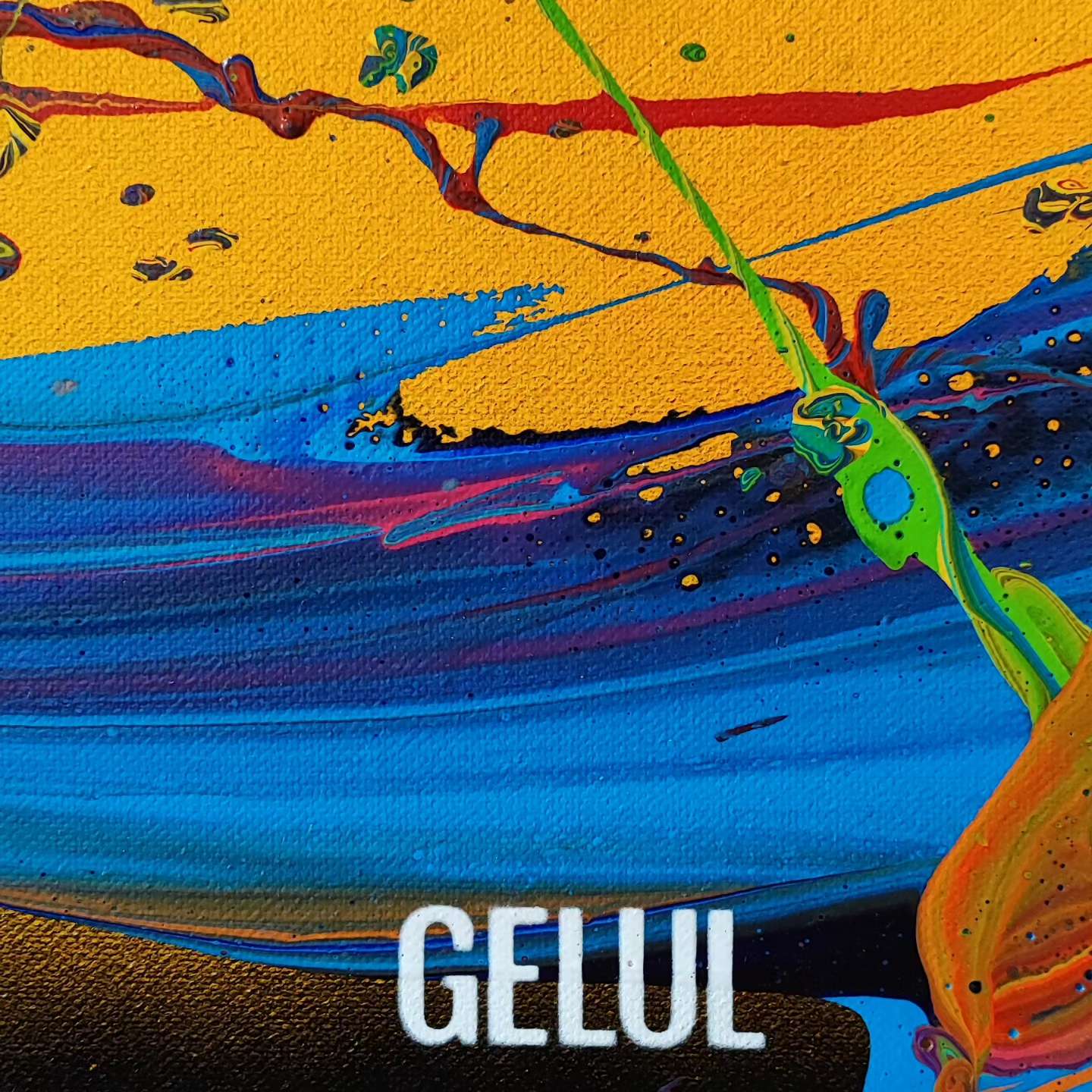 Happy Boy - 130x97cm - Tableau abstrait moderne coloré