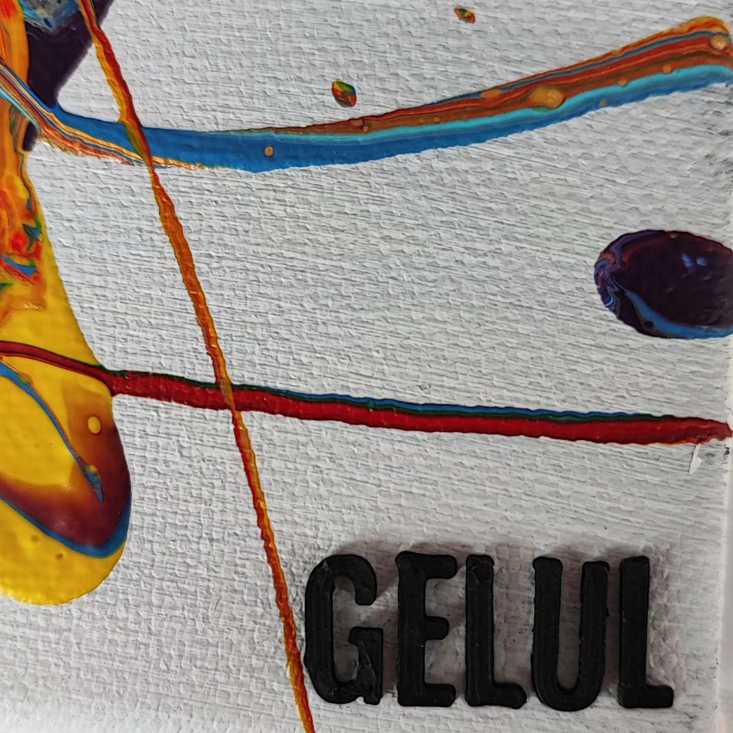 Chammal 2 - 30x30cm - Tableau abstrait moderne coloré
