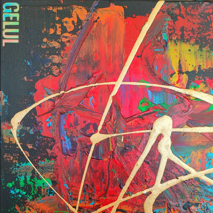 Phoenix 2 - 60x60cm - 2023 - Tableau abstrait moderne coloré