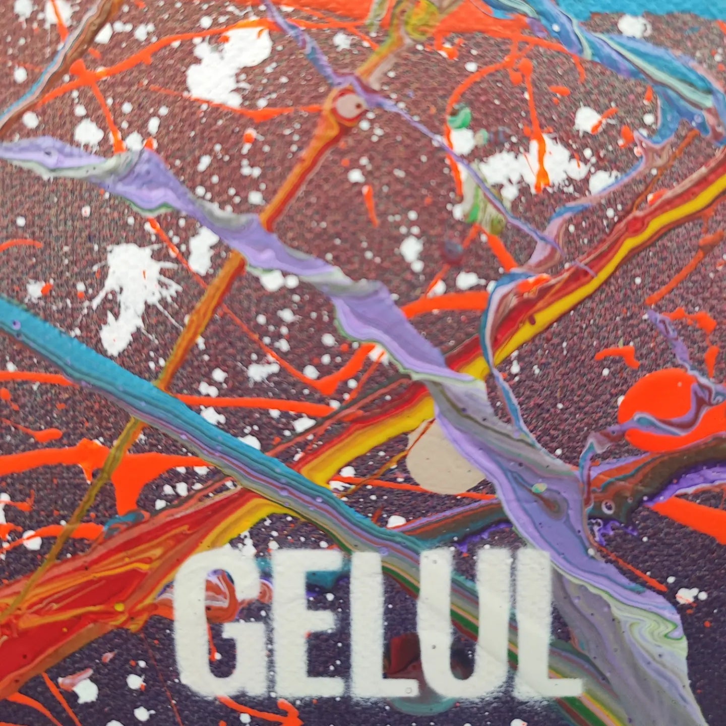Jet-Stream - 100x50cm - 2023 - Tableau abstrait moderne coloré