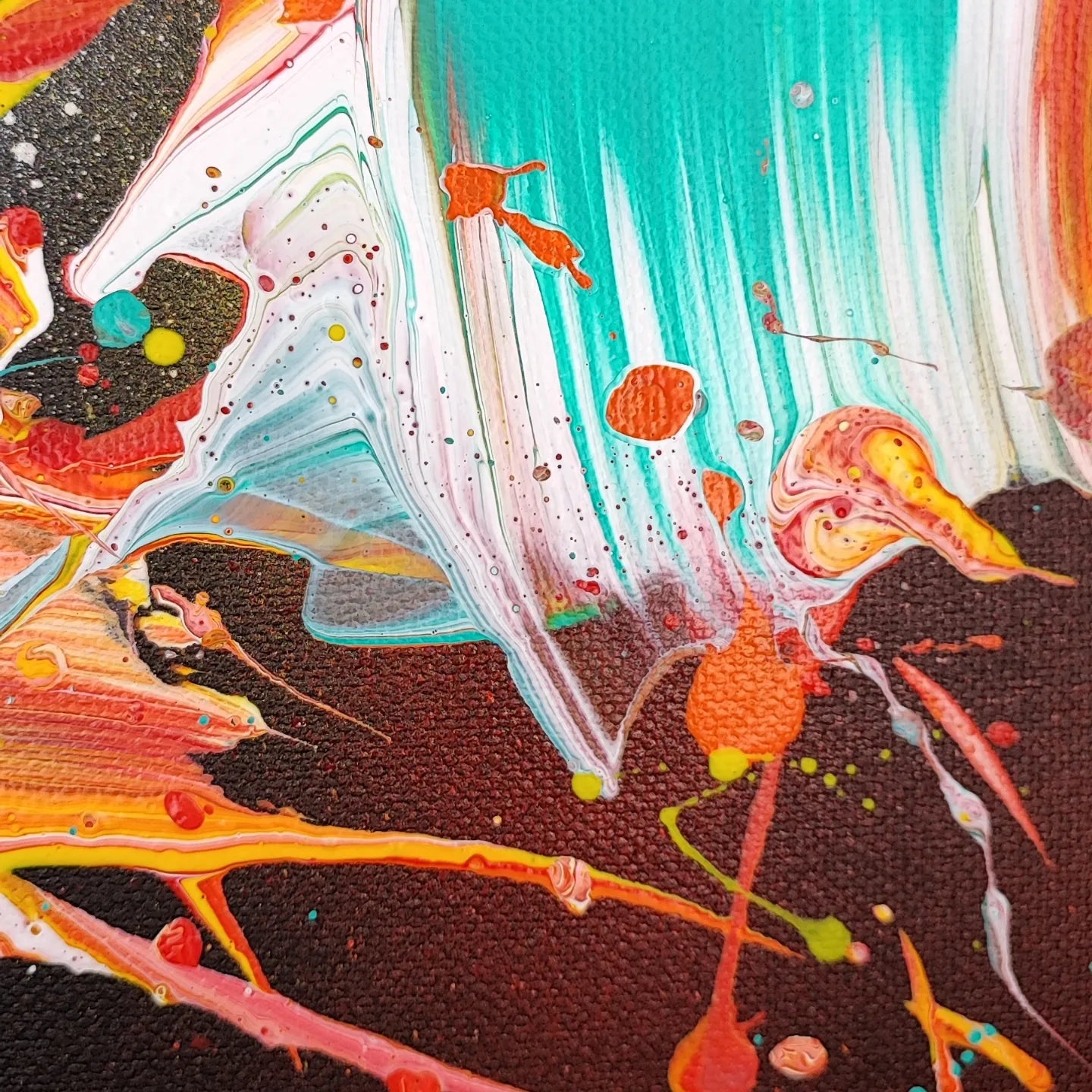 Alizé - 30x30cm - 2023 - Tableau abstrait moderne coloré