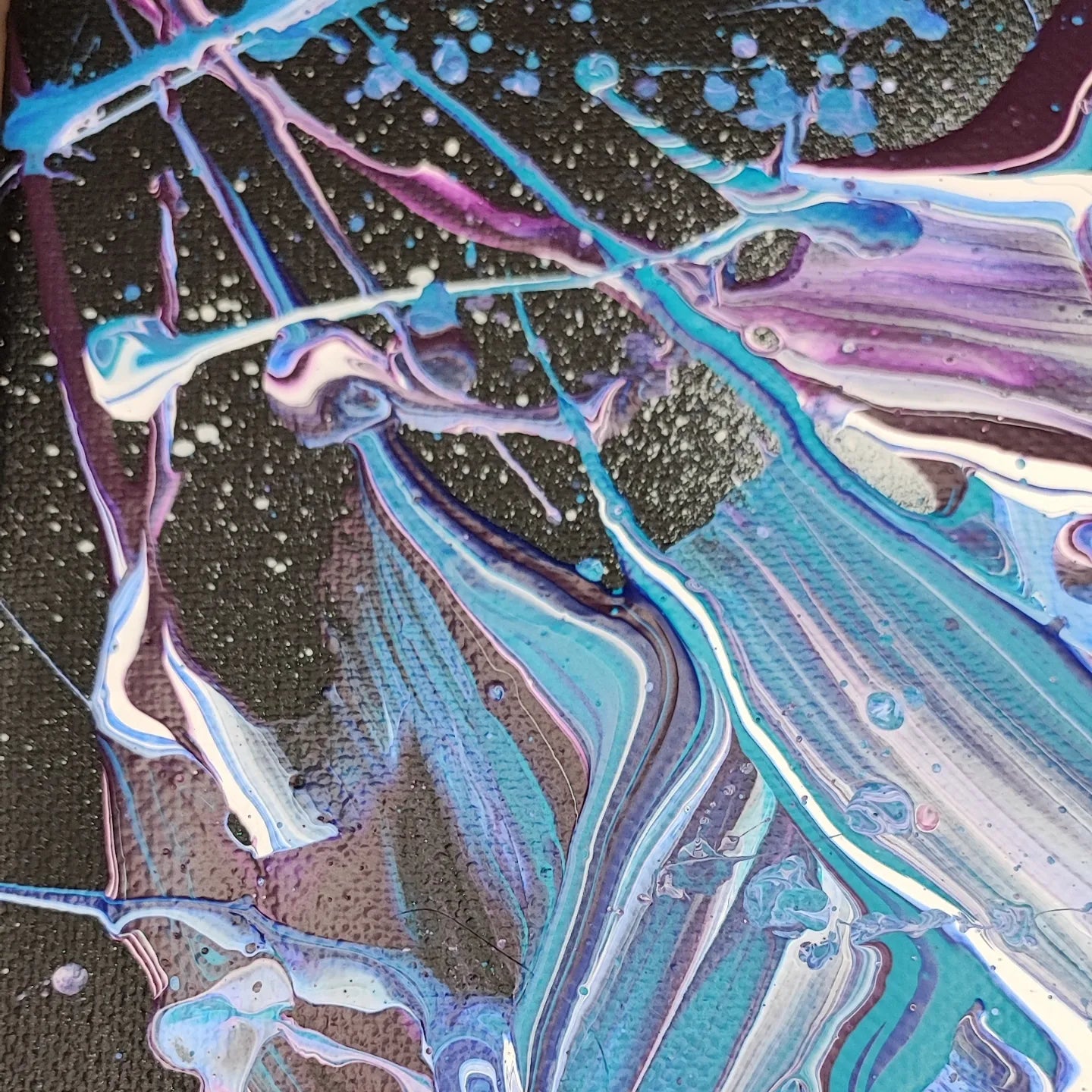 Little Galax - 20x20cm - 2023 - Tableau abstrait moderne coloré