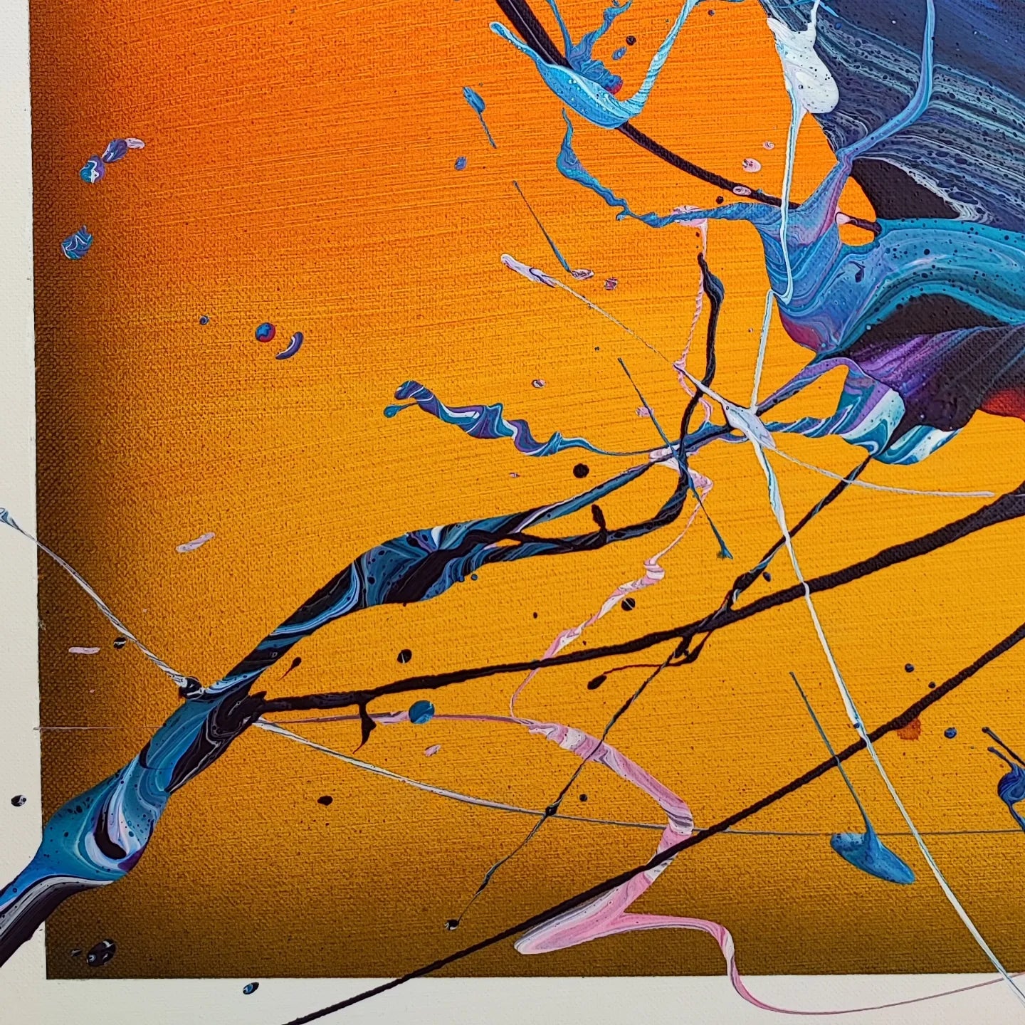 Ice Storm - 97x130cm - Tableaux Abstrait moderne coloré