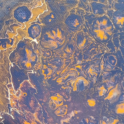 Vu de Déimos - 60x60cm - Tableau abstrait moderne coloré