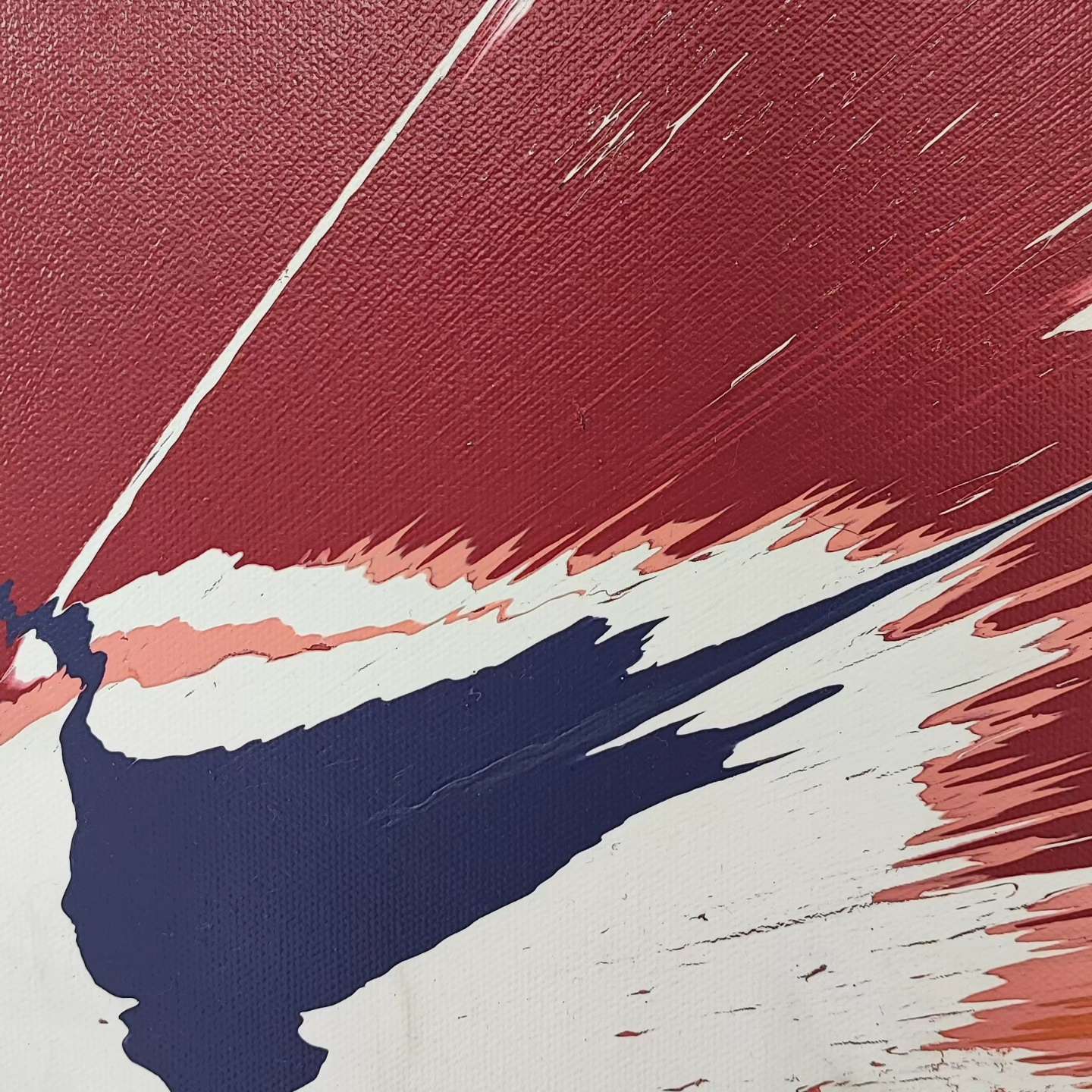 Emergence - 60x60cm - Tableau abstrait moderne coloré