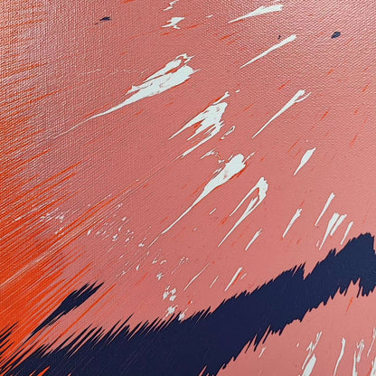 Emergence - 60x60cm - Tableau abstrait moderne coloré