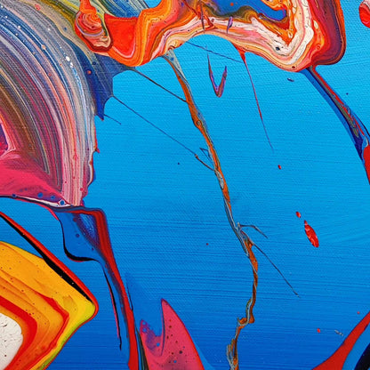 Medusa - 60x80cm - Tableau abstrait moderne coloré