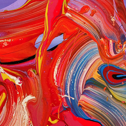 Medusa - 60x80cm - Tableau abstrait moderne coloré