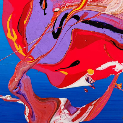 Medusa - 60x80cm - Tableau abstrait moderne coloré
