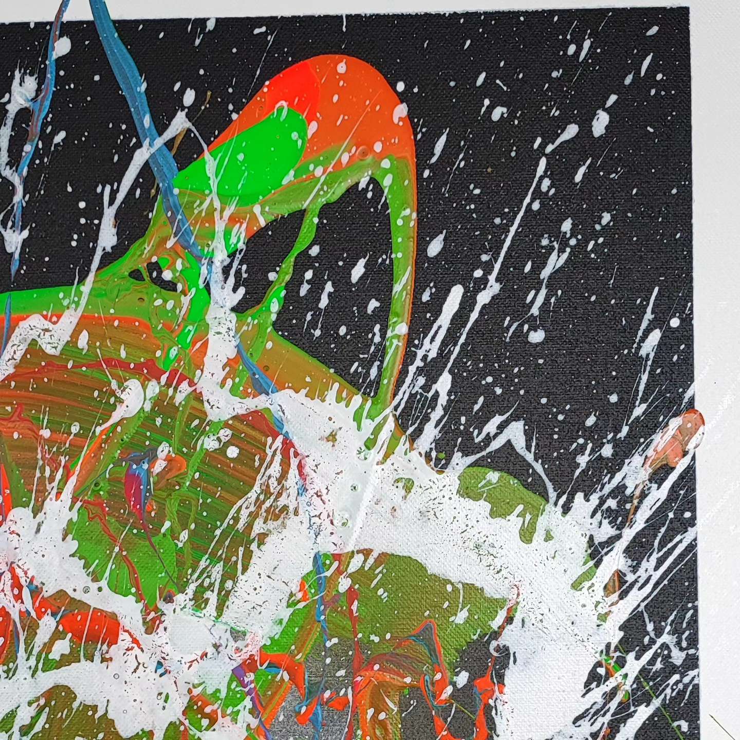 Stellar Storm - 130x97cm - 2024 - Tableau abstrait moderne coloré