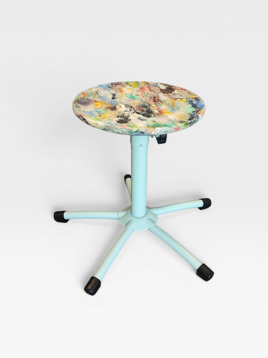 Tabouret d'école upcyclé Nº5