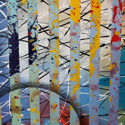 Bubble - 60x80cm - 2021 - Tableau abstrait moderne coloré