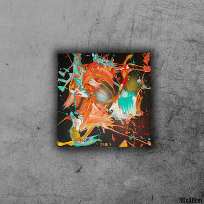 Alizé - 30x30cm - 2023 - Tableau abstrait moderne coloré