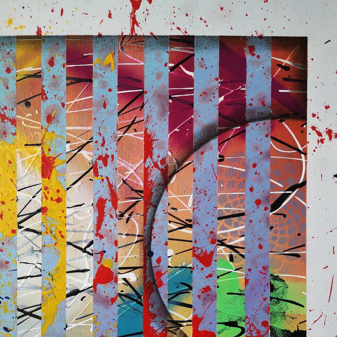 Bubble - 60x80cm - 2021 - Tableau abstrait moderne coloré