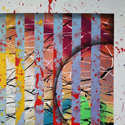 Bubble - 60x80cm - 2021 - Tableau abstrait moderne coloré