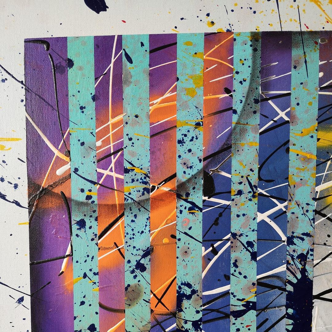 Bubble - 60x80cm - 2021 - Tableau abstrait moderne coloré