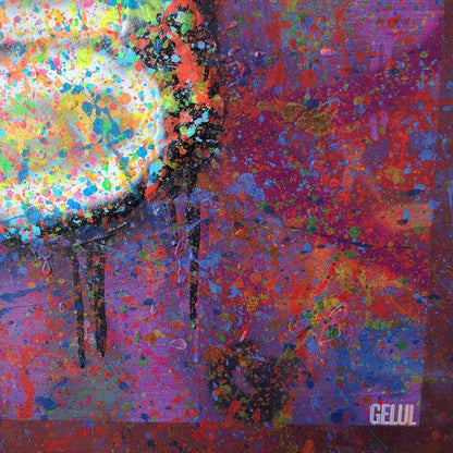 Quing - 80x80cm - 2021 - Tableau abstrait couronne