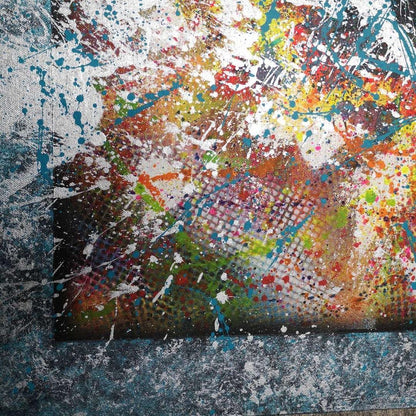 Fonderire - 80x80cm - 2021 - Tableau abstrait coloré
