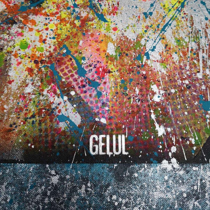 Fonderire - 80x80cm - 2021 - Tableau abstrait coloré