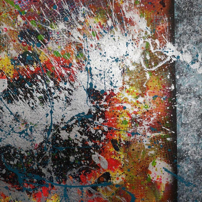 Fonderire - 80x80cm - 2021 - Tableau abstrait coloré