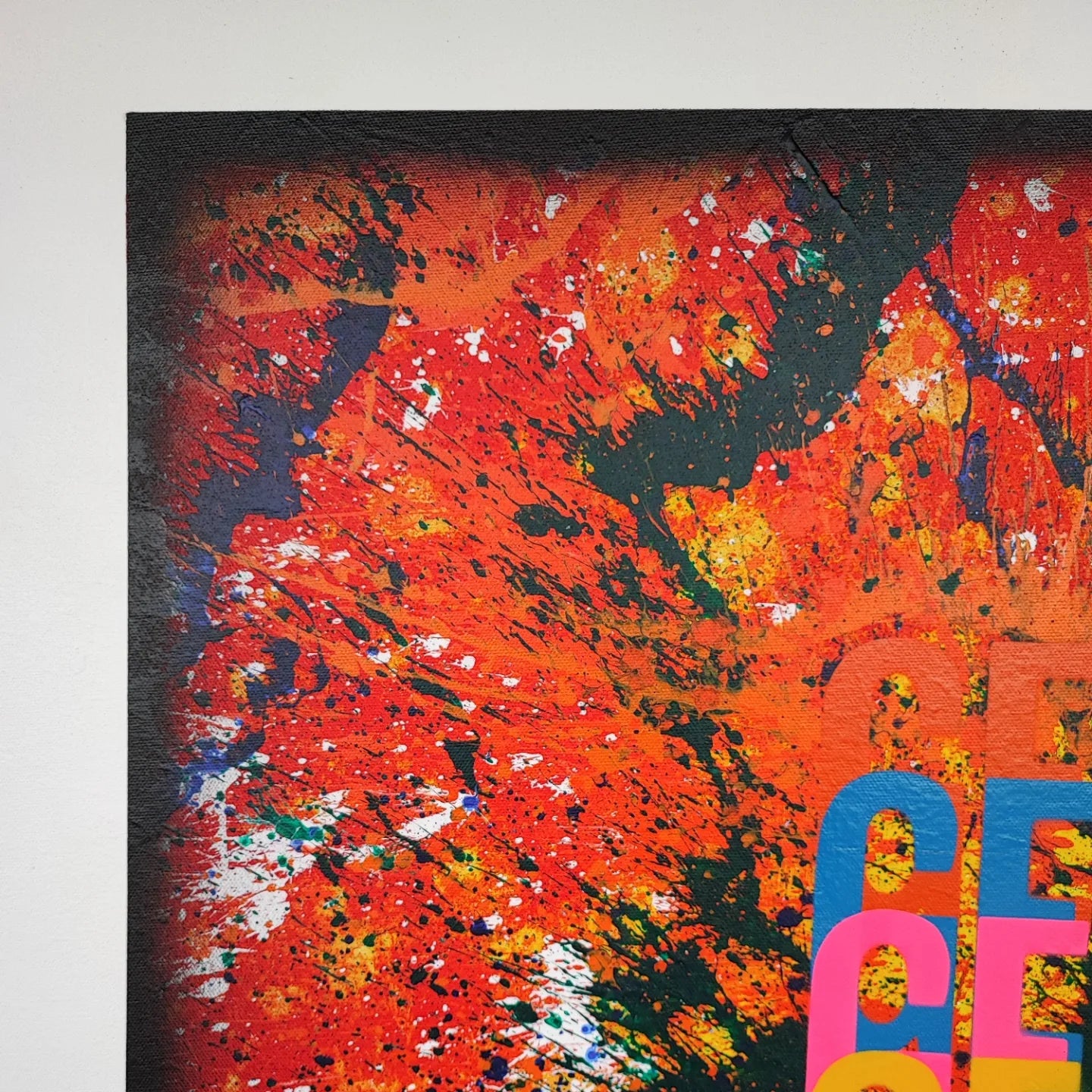 Nous Je - 80x80cm - 2023 - Tableau abstrait moderne coloré