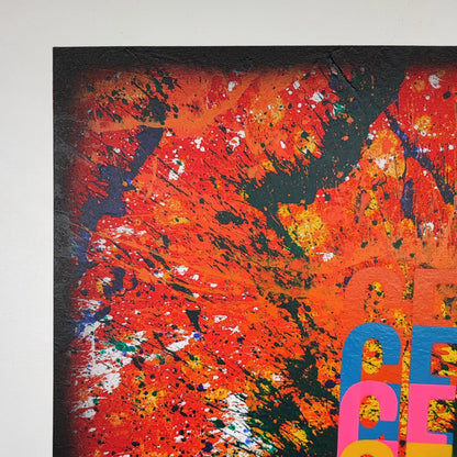 Nous Je - 80x80cm - 2023 - Tableau abstrait moderne coloré
