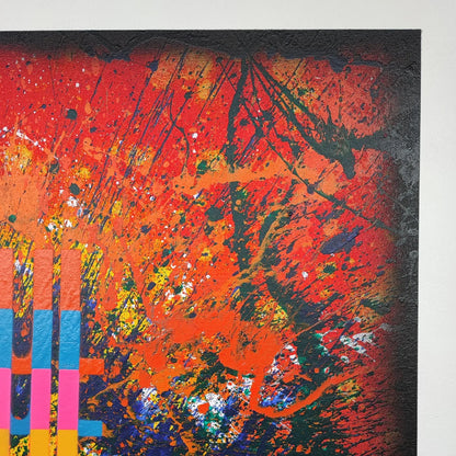 Nous Je - 80x80cm - 2023 - Tableau abstrait moderne coloré