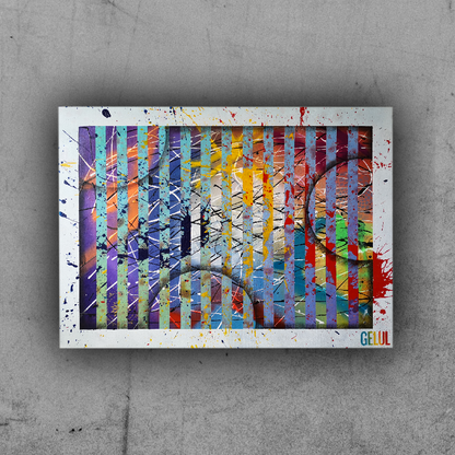 Bubble - 60x80cm - 2021 - Tableau abstrait moderne coloré