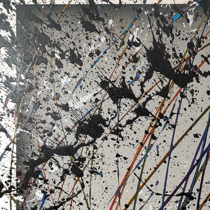 Nous je 2 - 89x116cm - Tableau abstrait moderne coloré