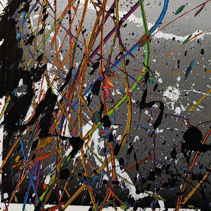 Nous je 2 - 89x116cm - Tableau abstrait moderne coloré
