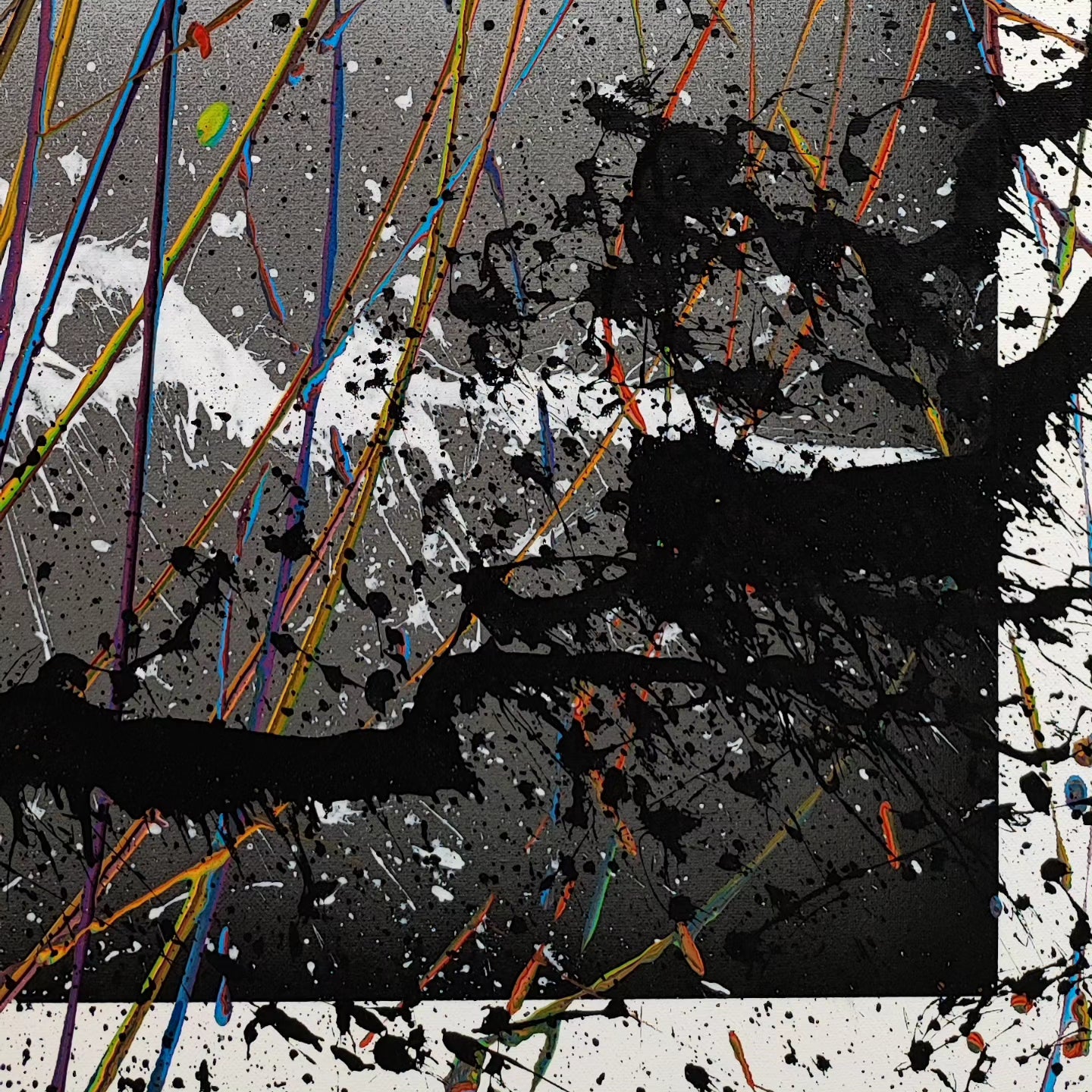 Nous je 2 - 89x116cm - Tableau abstrait moderne coloré
