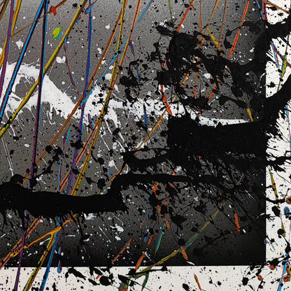 Nous je 2 - 89x116cm - Tableau abstrait moderne coloré