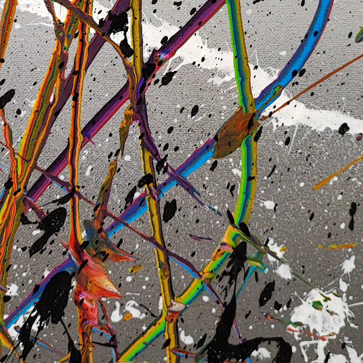 Nous je 2 - 89x116cm - Tableau abstrait moderne coloré