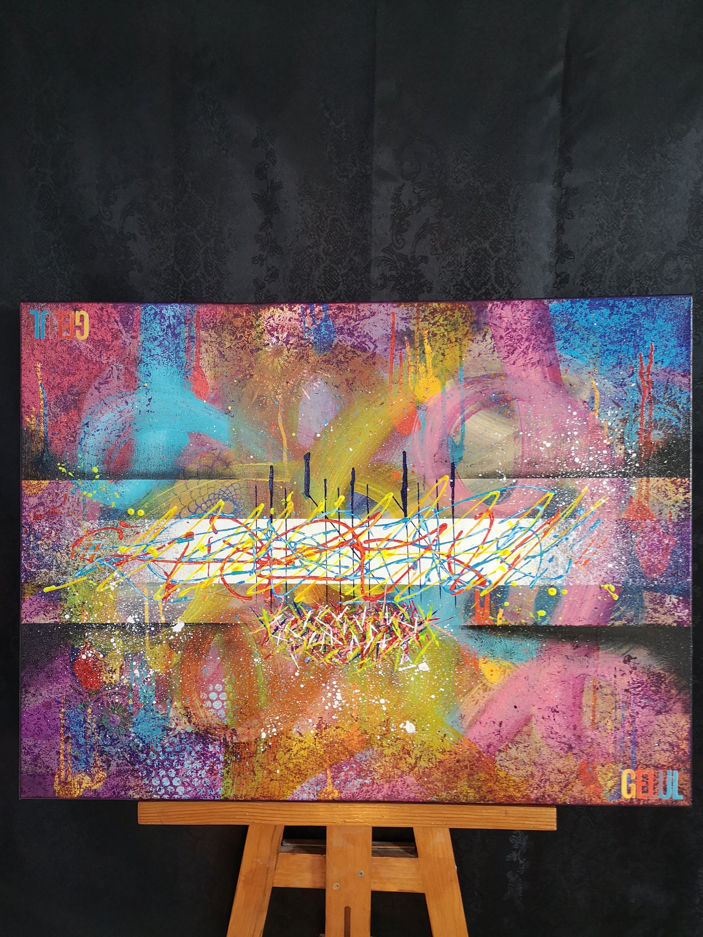 Janvier - 60x80 - Tableau abstrait Modern coloré