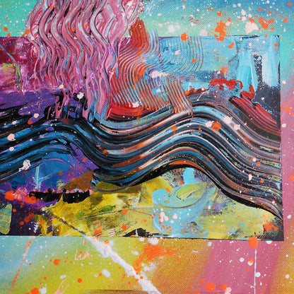 Hono - 3x 40x40cm - 2021 - Triptyque abstrait coloré