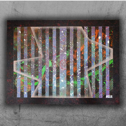 Prisoner's Bubbles - 80x60cm - 2021 - Tableau abstrait coloré