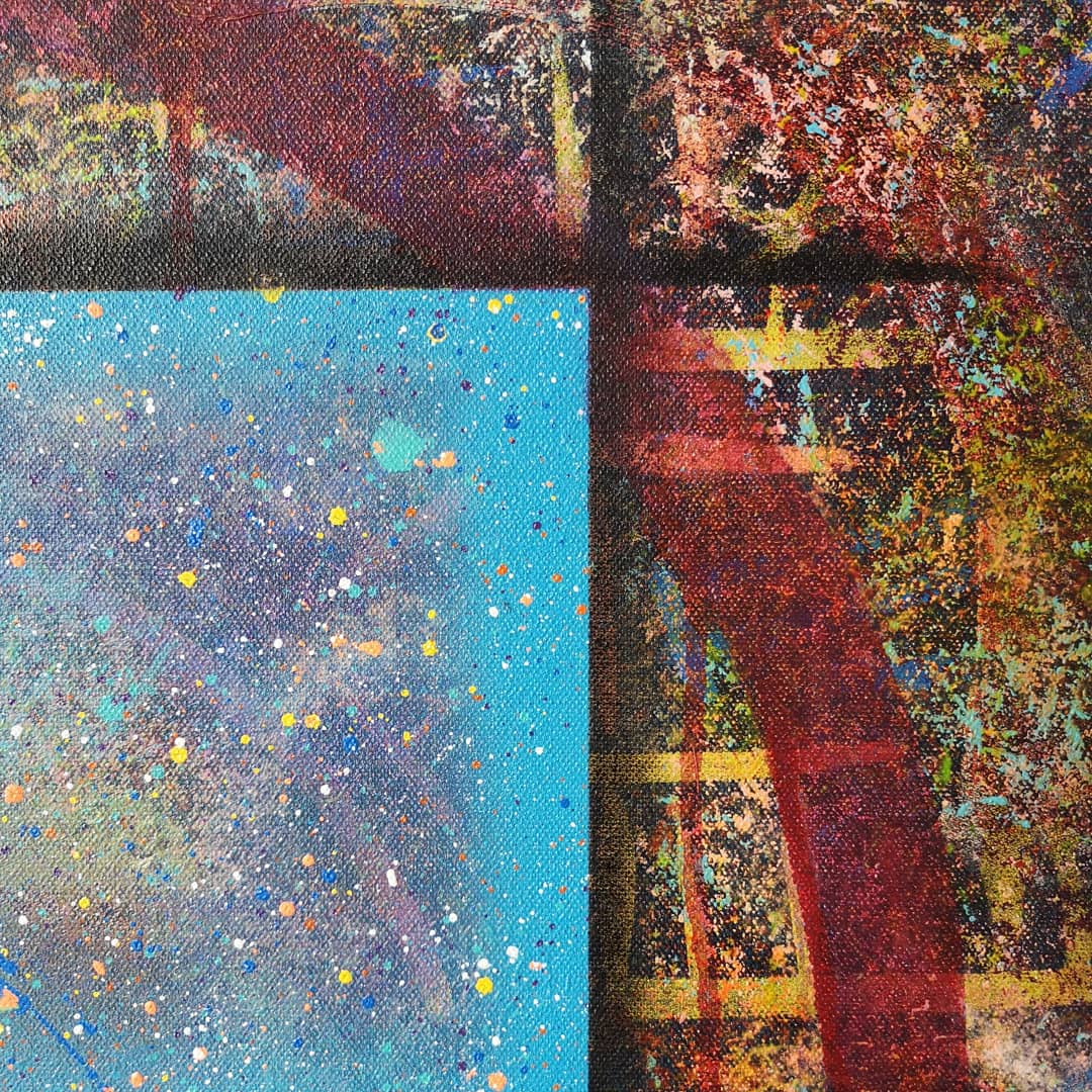 Jolie Cauchemar - 60x60cm - 2021 - Tableau abstrait coloré