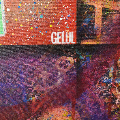 Jolie Cauchemar - 60x60cm - 2021 - Tableau abstrait coloré