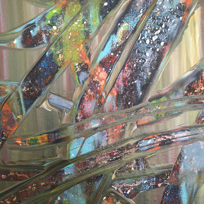 Forêt Fondu - 60x60cm - 2021 - Tableau abstrait coloré moderne