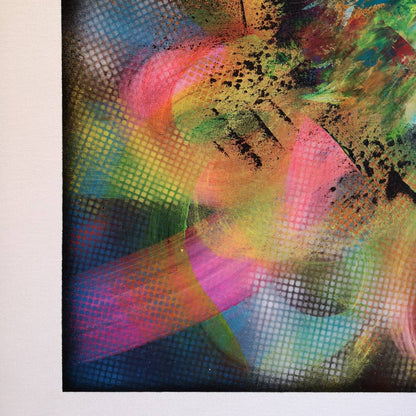 Elmer - 80x80cm - 2021 - Tableau abstrait coloré