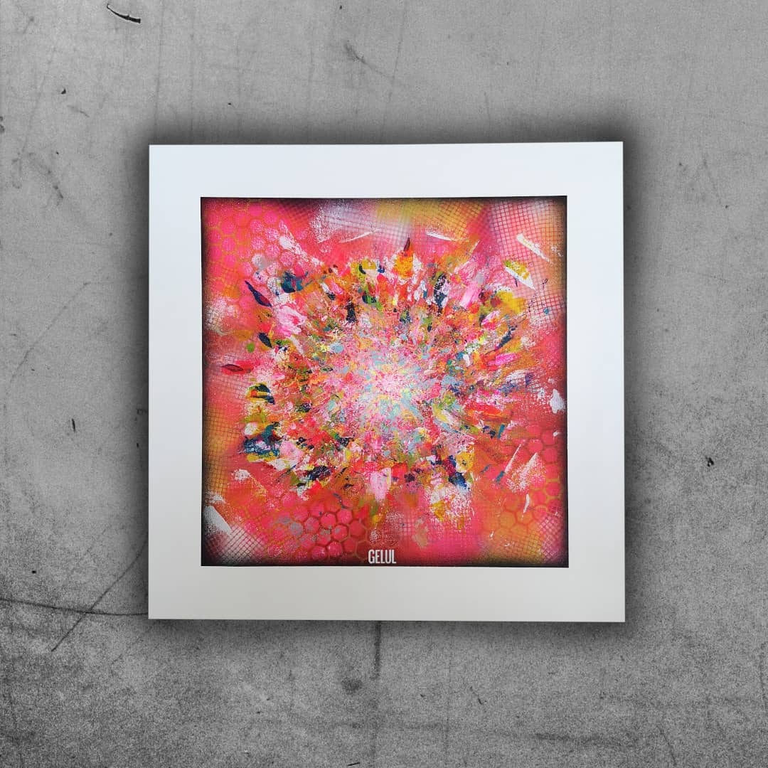 Julia - 60x60 - 2021 - Tableau abstrait moderne coloré