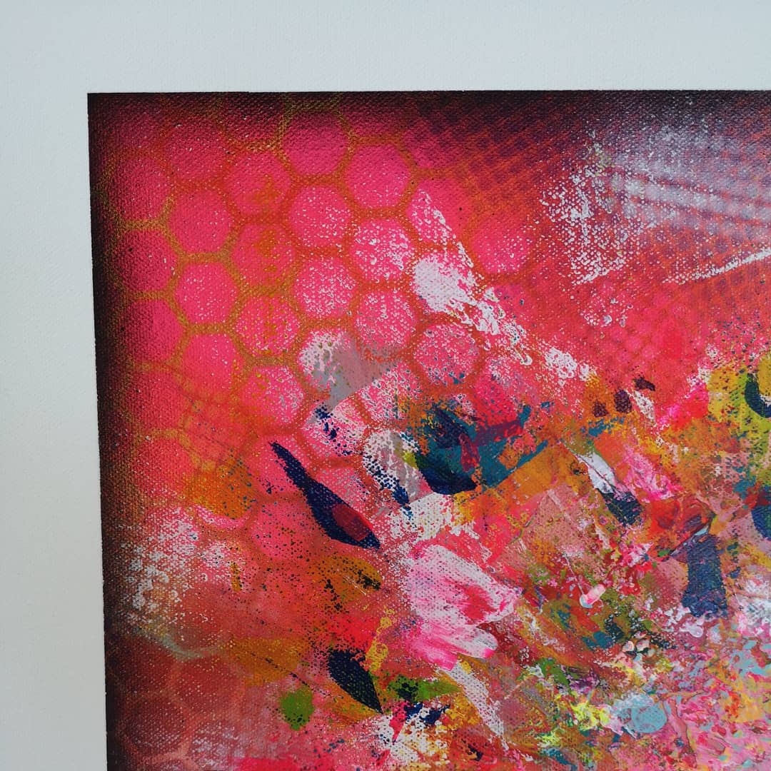 Julia - 60x60 - 2021 - Tableau abstrait moderne coloré