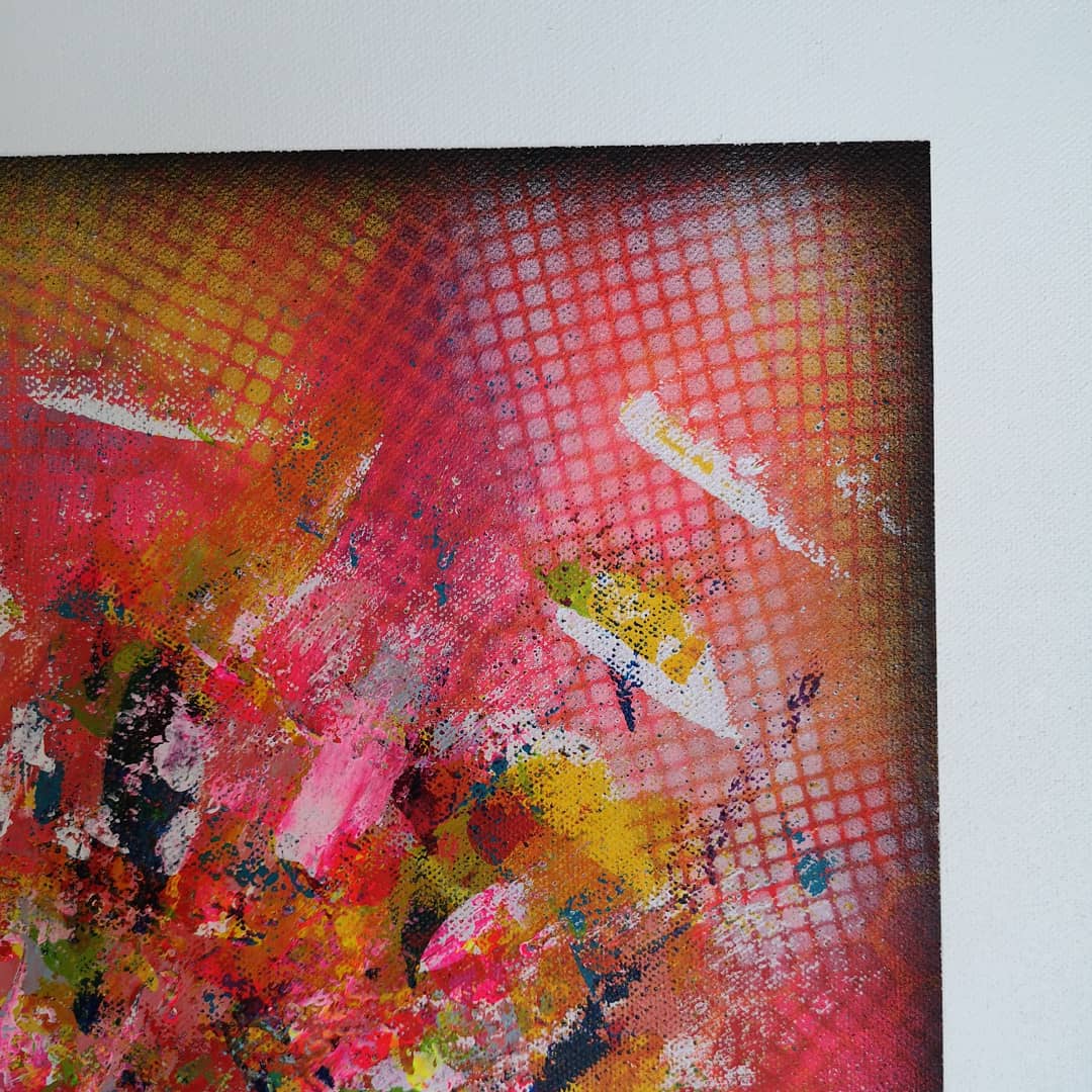 Julia - 60x60 - 2021 - Tableau abstrait moderne coloré