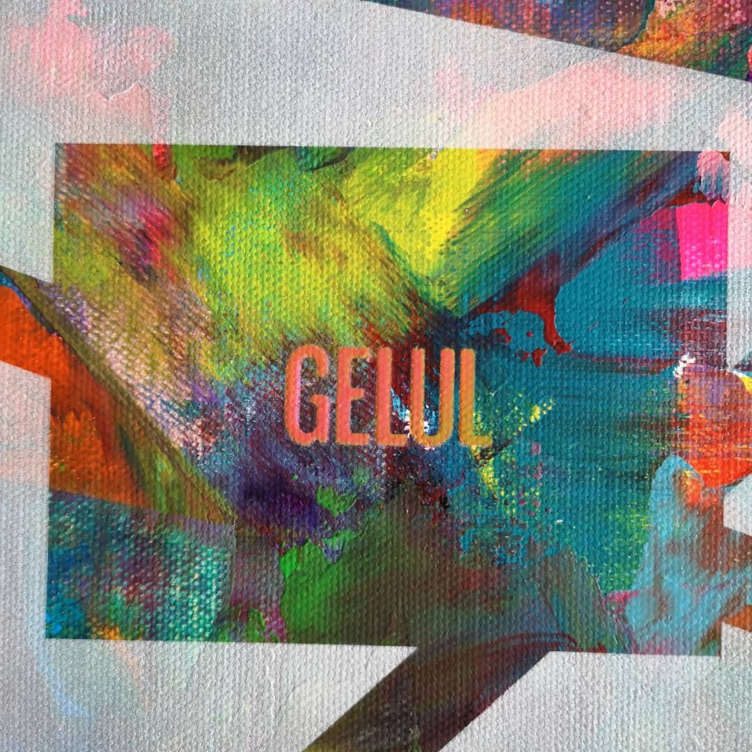 Circuit imprimé - 40x40cm - 2021 - Tableau abstrait géométrique moderne