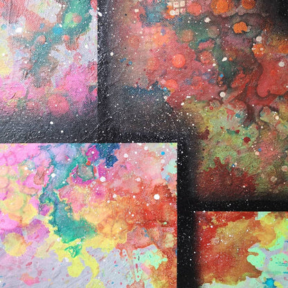 Essence - 80x60 - 2021 - Tableau abstrait géométrique moderne coloré